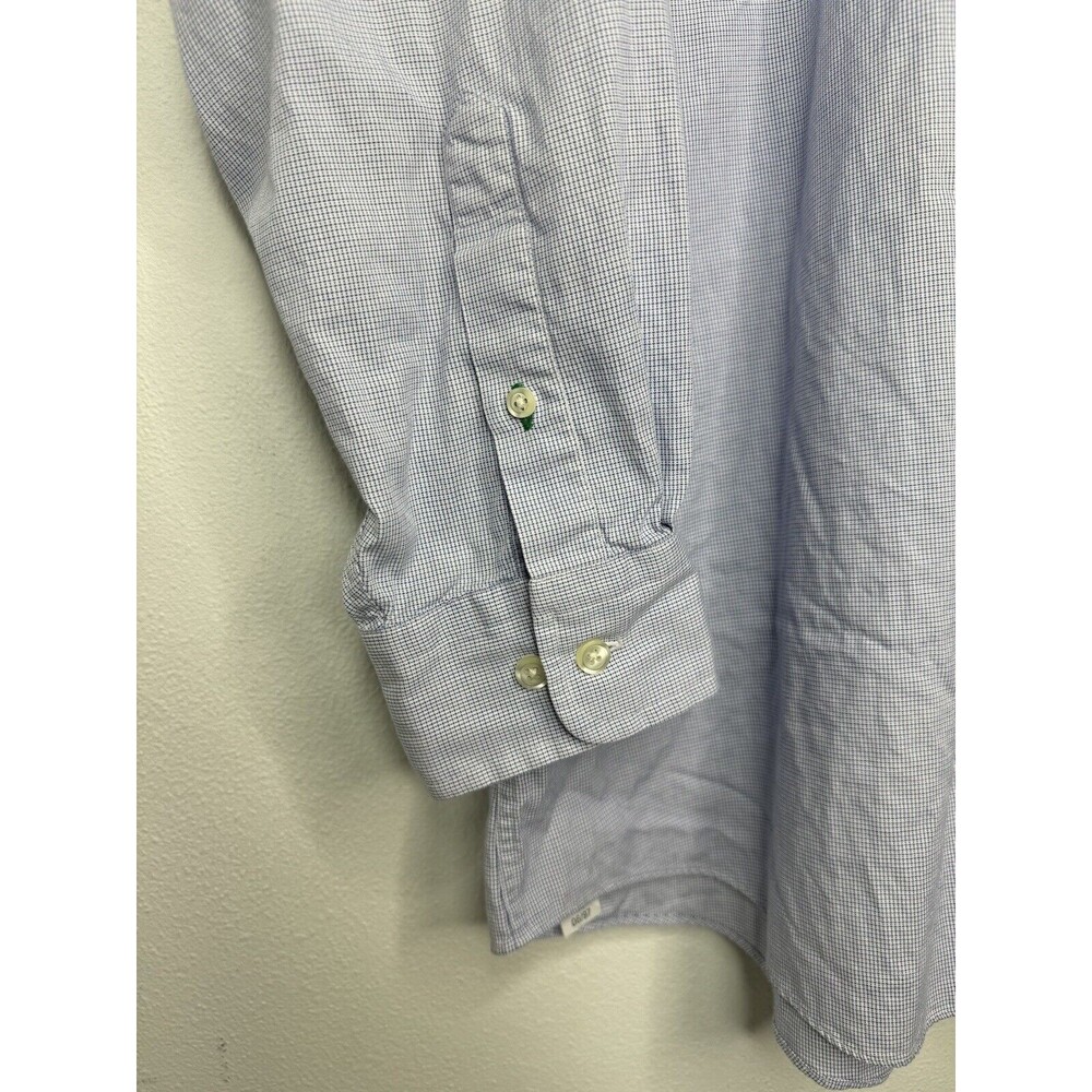 Vintage Tommy Hilfiger Blue White Button Long Sleeve Dress Shirt Mens 16.5/32-33 - Picture 5 of 13